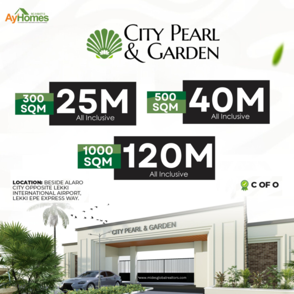 CITY PEARL & GARDEN ESTATE beside Alaro City and opposite the Lekki International Airport on the Lekki-Epe Expressway.   C of O (Starting price 25M) - Image 8